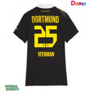 Borussia Dortmund Joey Veerman #25 Replika Udebanetrøje Dame 2026-27 Kortærmet